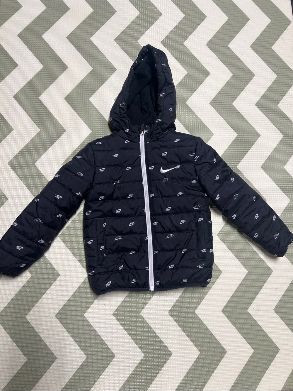 Nike Black Jacket with White Accents